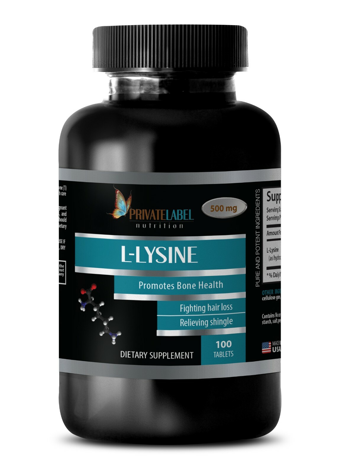 muscle building – L-LYSINE 500mg – Fat Burner Tablets – 100 Tablets