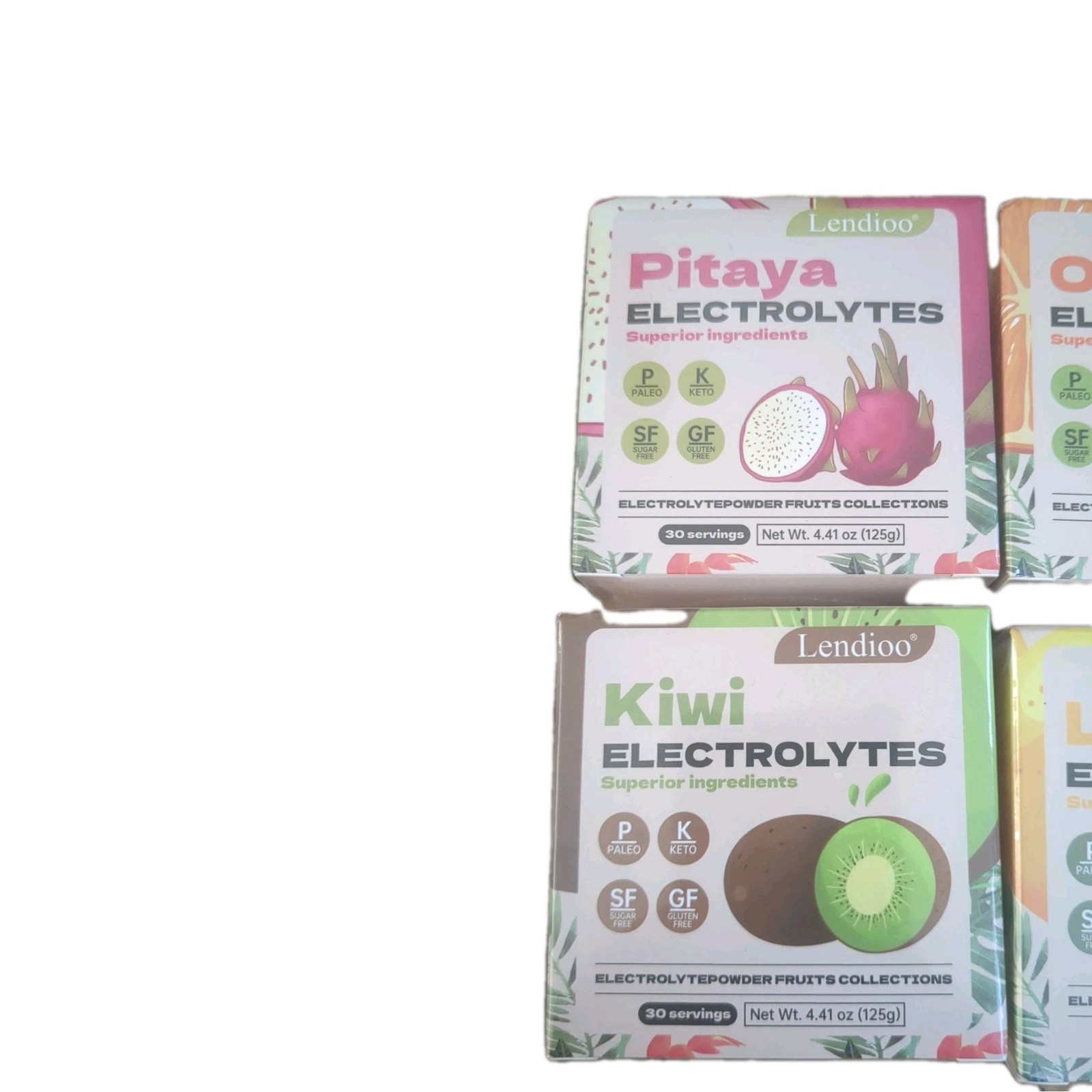 Lot of 4 Flavors Electrolytes Powder 4.41 oz Sugar-Free Gluten-Free BNIB