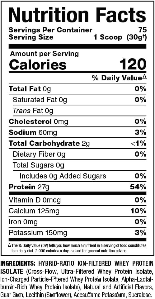 Allmax Nutrition IsoFlex – Pure Whey Protein Isolate Vanilla 5 lbs (2.27 kg)
