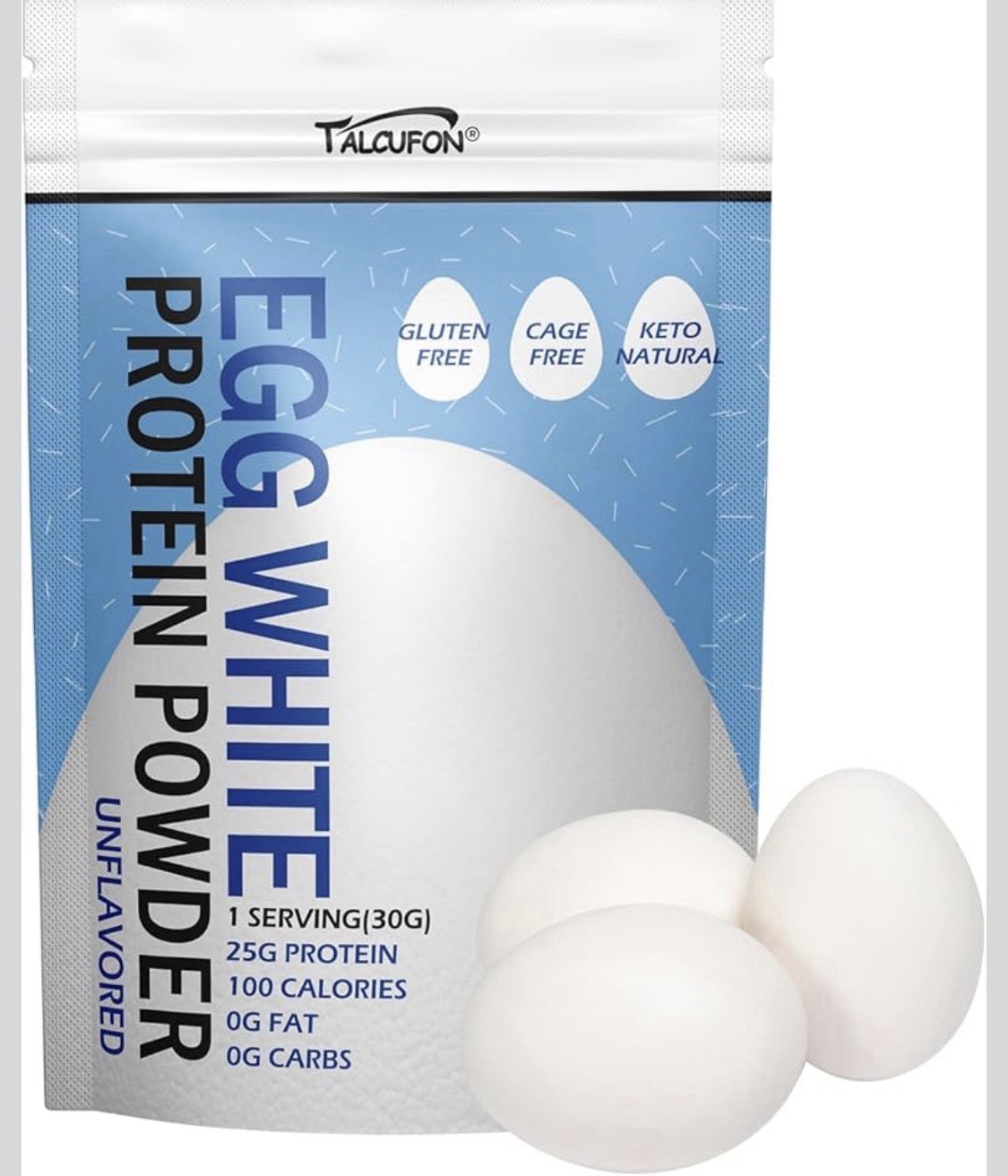 Egg White Protein Powder 8Oz Pasteurized No Additives, High Protein,…