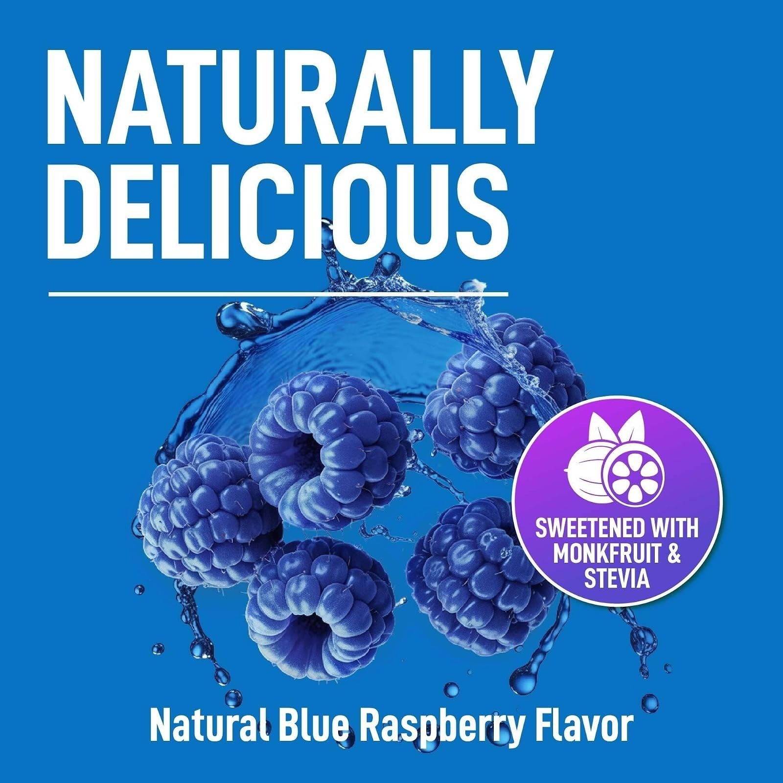 Keppi Sports Electrolytes Powder Blue Raspberry 14.6oz – Hydration & Energy