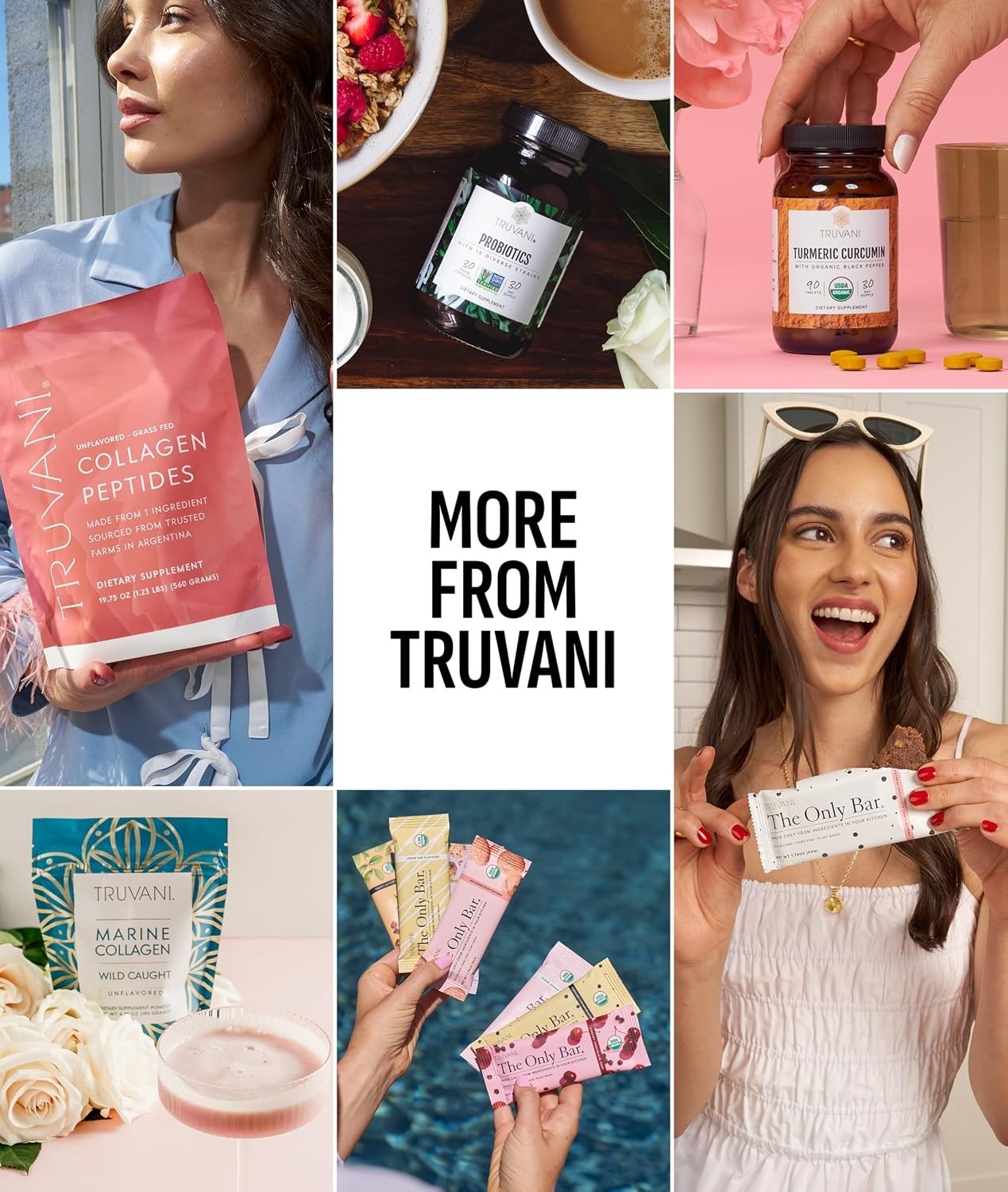 Truvani Organic Plant Based Protein Powder Vanilla 20 Servings Vegan Keto