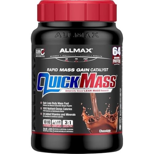 ALLMAX QuickMass Chocolate Mass Gainer Powder 3.5 lb