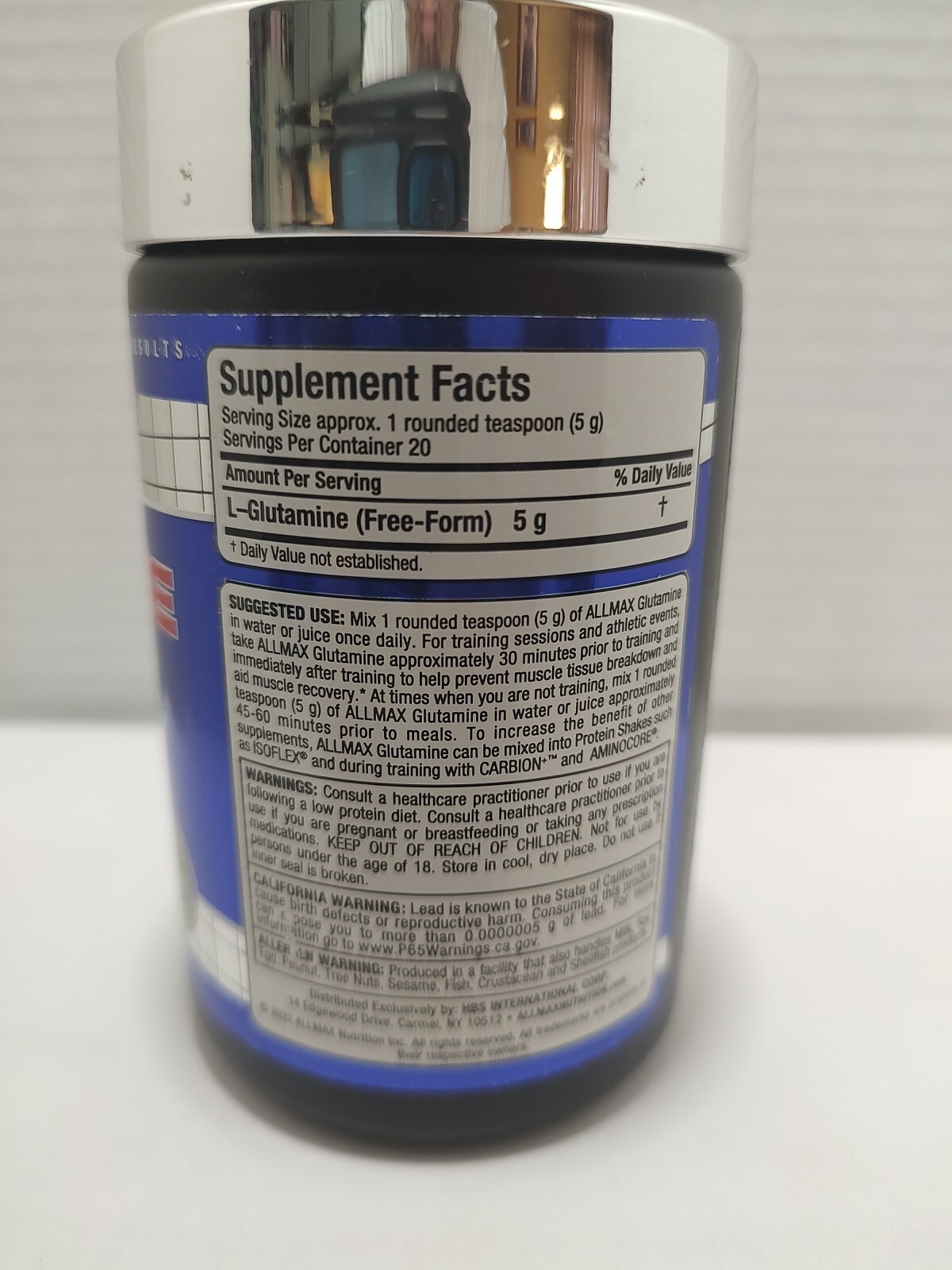 🔥 Allmax Essentials Glutamine,3.53 oz(100g) Improve Recovery & Immune Function!