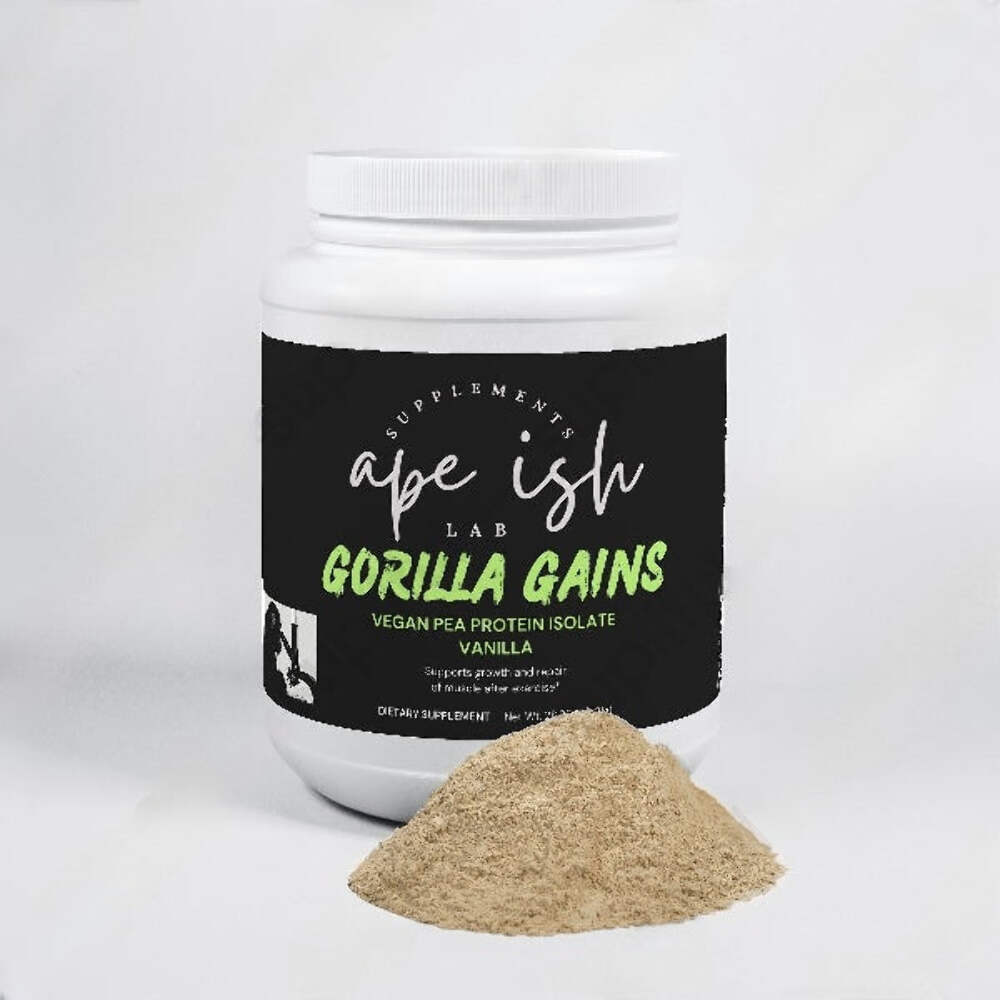 Gorilla Gains – Vegan Pea Protein Isolate (Vanilla)