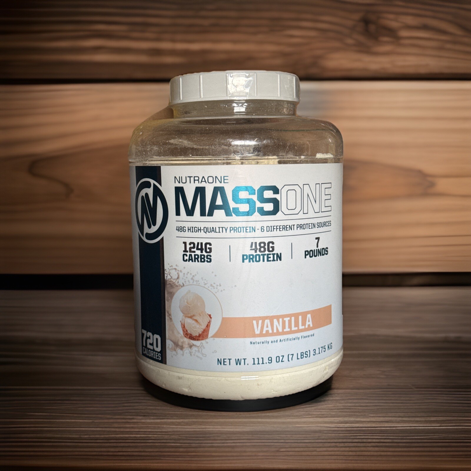NutraOne Massone Mass Gainer Protein Powder Vanilla Protein Meal Replacement
