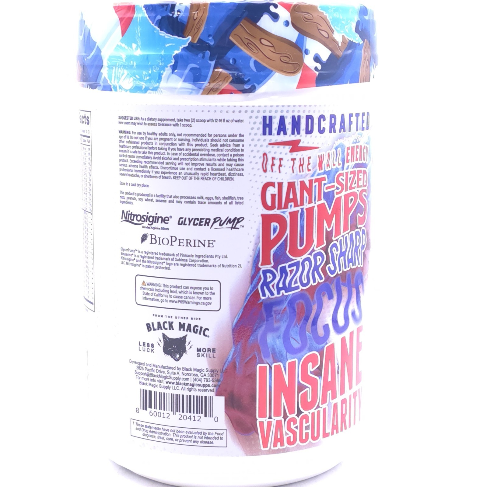 Black Magic Supply BZRK Overdrive Pre-Workout Powder – Guts & Gory – 1.7 lbs