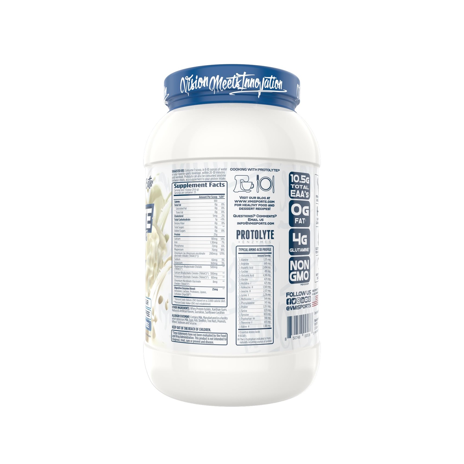 VMI Sports ProtoLyte Whey Isolate 1.6lb Vanilla Protein Powder Muscle Gain