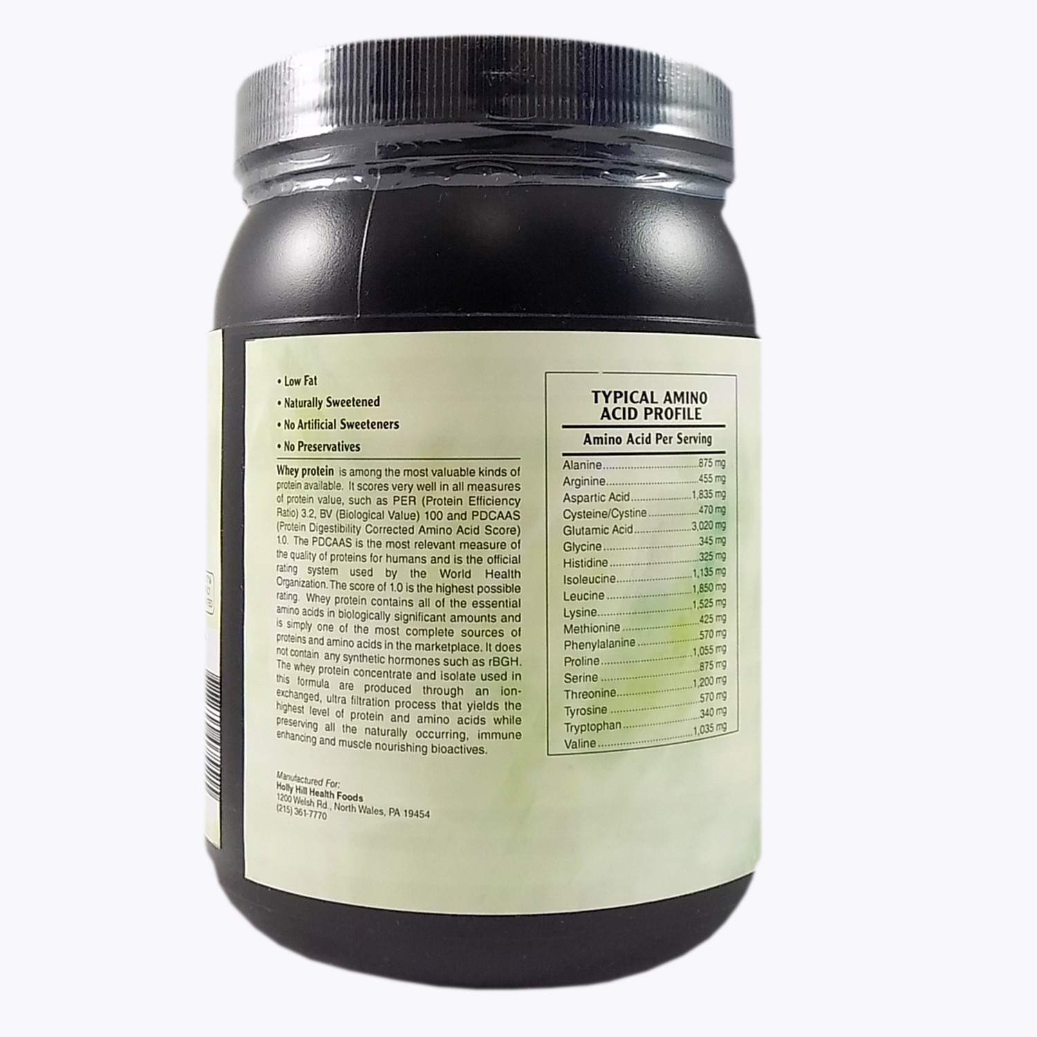 Holly Hill Health Foods, Whey Protein, Non GMO, Chocolate, 12 Ounces