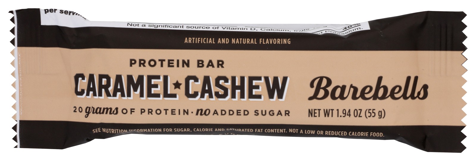 Caramel Cashew Protein Bar By Barebells 1.94 Oz Snack 12 Pack