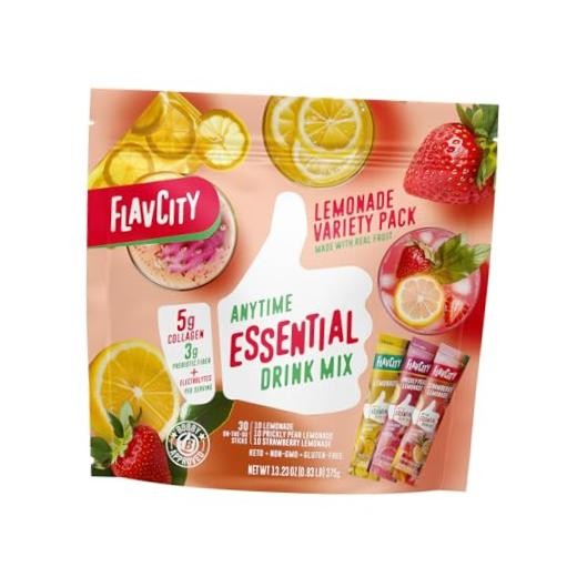 Anytime Essential Variety Pack – Powder Drink Mix Packets with Lemonade