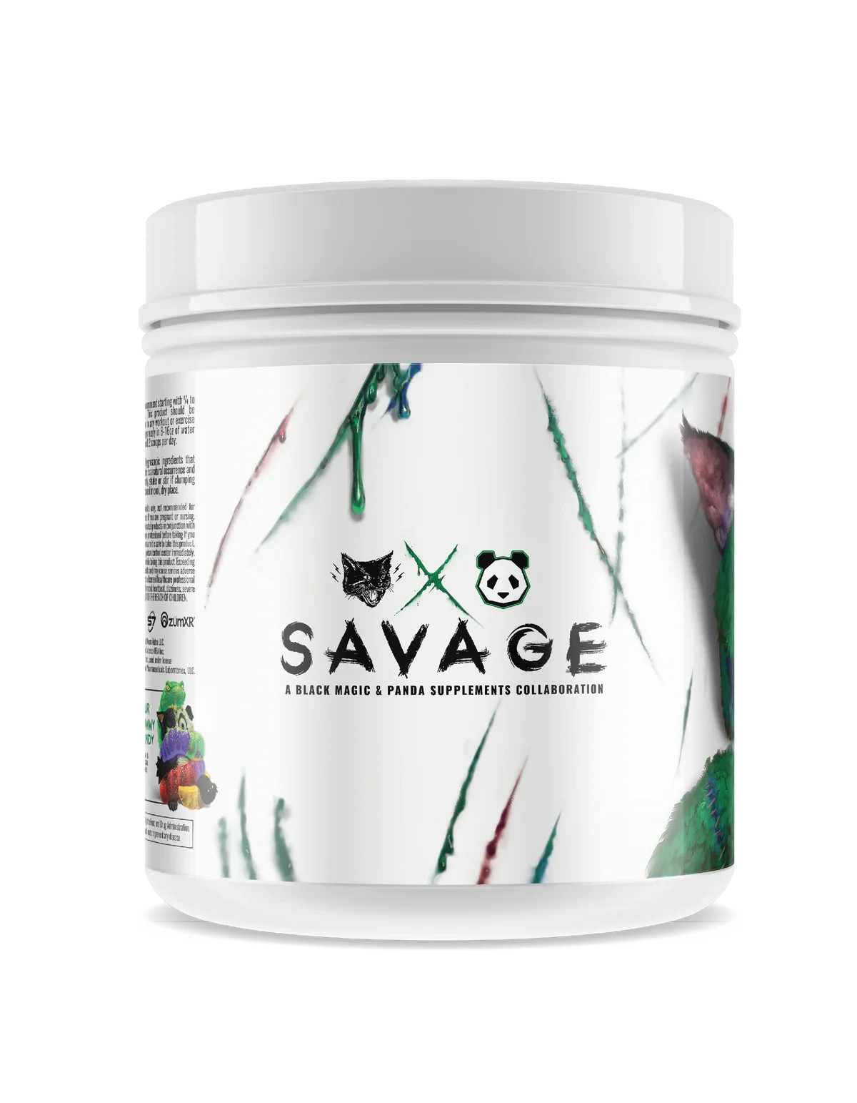 Panda Supps Black Magic Collab Savage Extreme Pre-Workout Sour Gummy Candy New