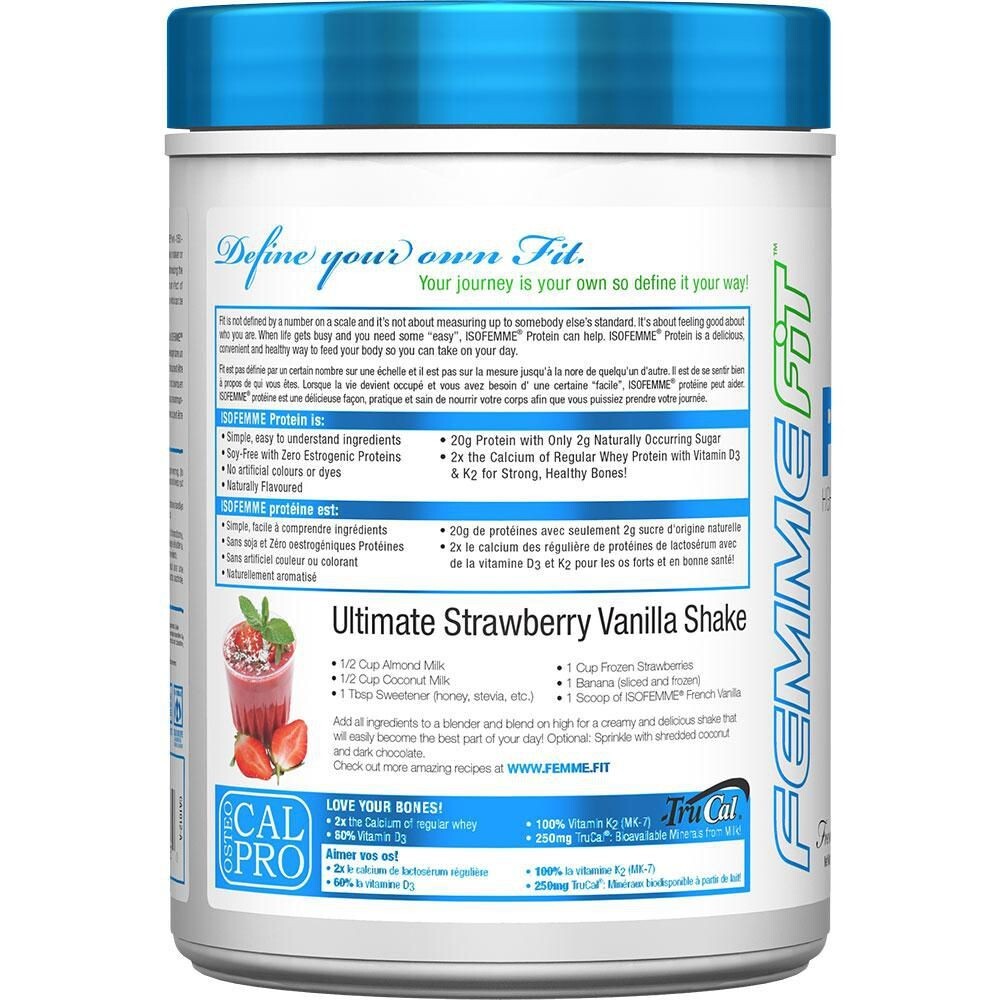 QTY: 2), ISOFEMME WOMEN Protein French Vanilla Powder 434 g