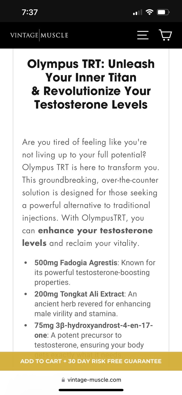 Olympus TRT 4Dhea 2 Step PreCursor 2 Test. Base Gummies By Vintage Muscle💪🏛️🌍