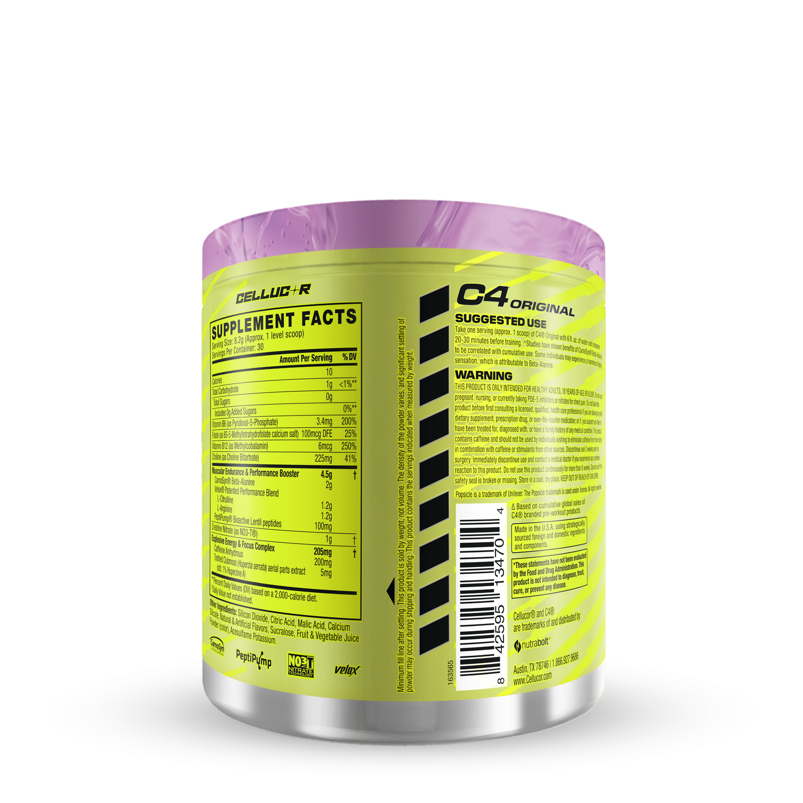 C4 Original Pre-Workout – Grape Popsicle (30 Servings)