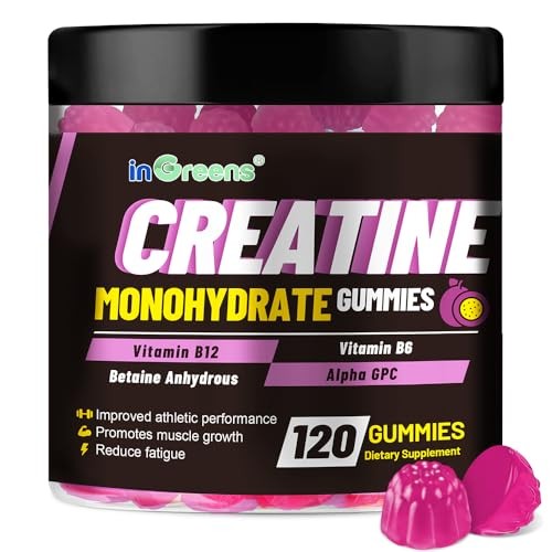 Creatine Monohydrate Gummies 6g Sugar-Free 120 Count