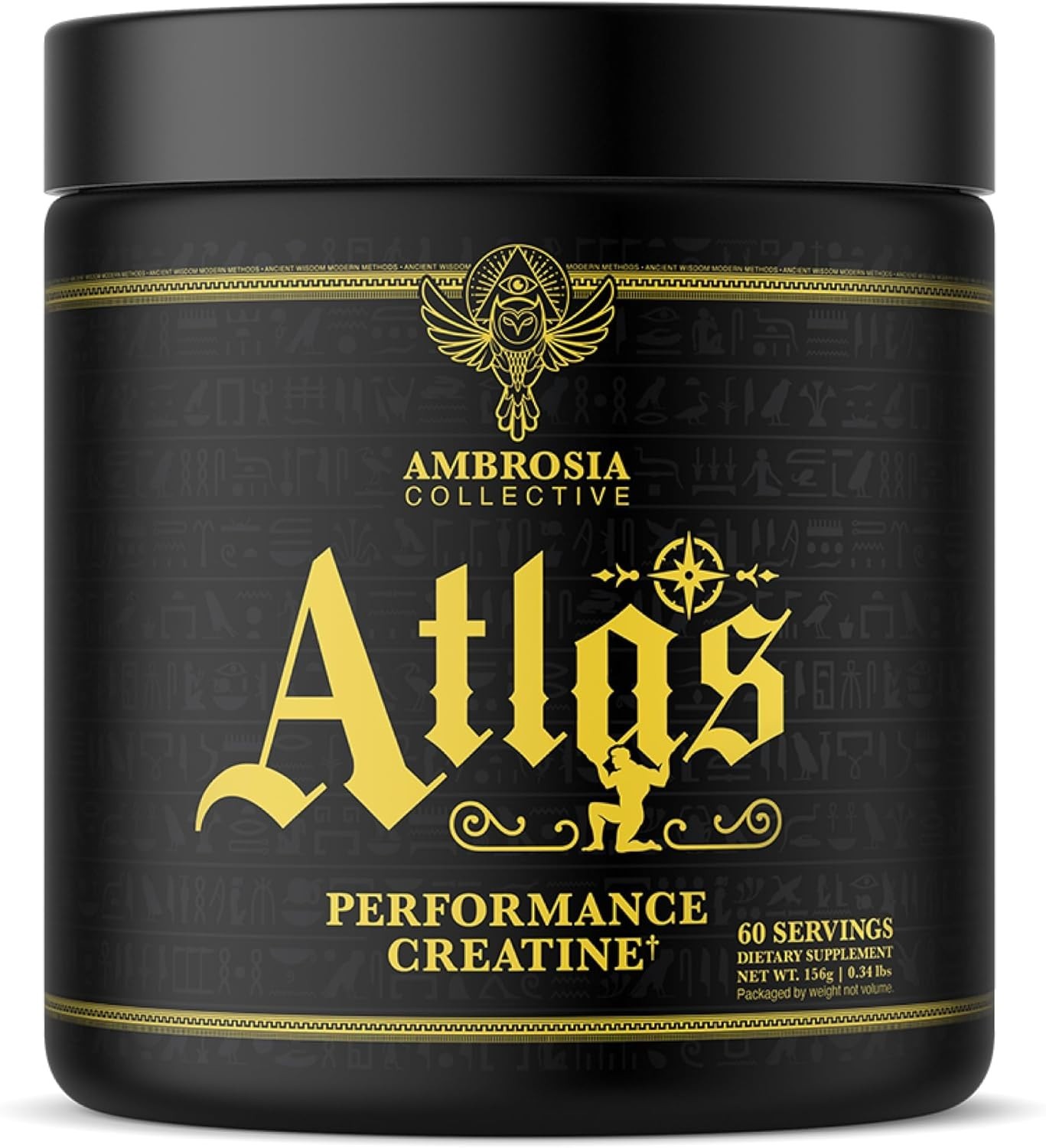 Ambrosia Atlas Performance Creatine Creapure® + Acetic 0.39 Ounce (Pack of 1)