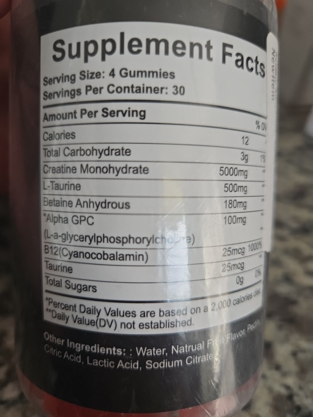 Oobvious Creatine Monohydrate Gummies 5000mg 120 Count Strawberry 2-Pack 06/26