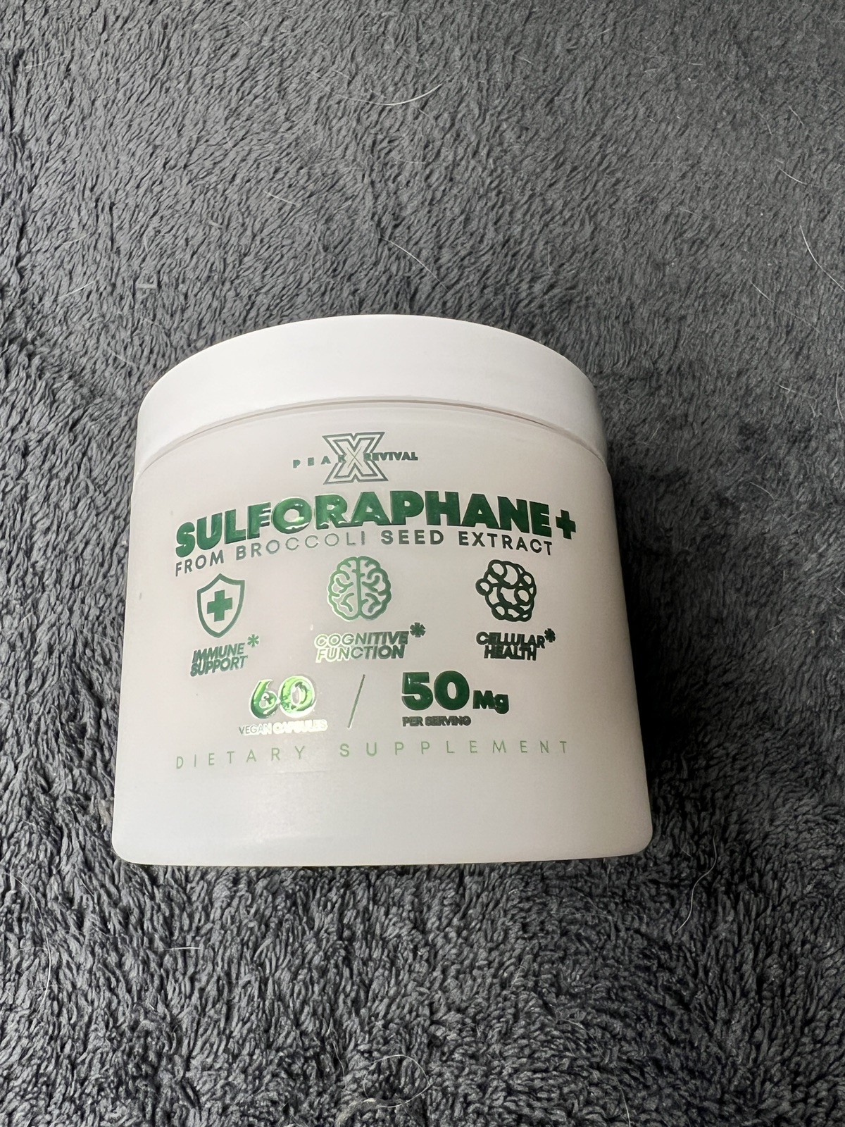 Peak Revival Sulforaphane Cellular Health Cognitive Function Liver Support 12/26