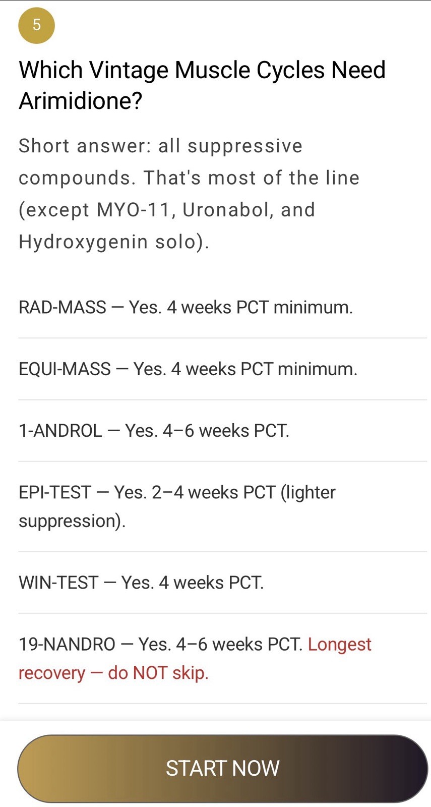 Post Cycle Therapy Stack Test Optimizer Arimotase Inhibitor By Vintage Muscle