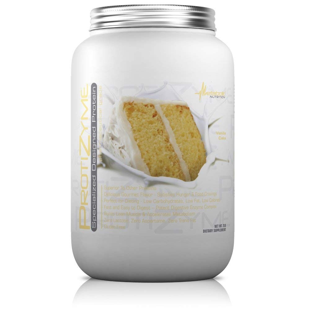Metabolic Nutrition Protizyme 100% Whey Protein Powder High Protein Low Carb Low