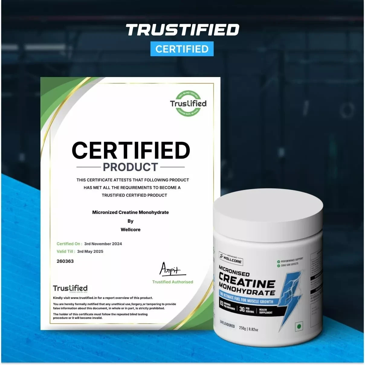 Wellcore – Pure Micronised Creatine Monohydrate 100g👌🦾🦾 Increased Muscle Mass