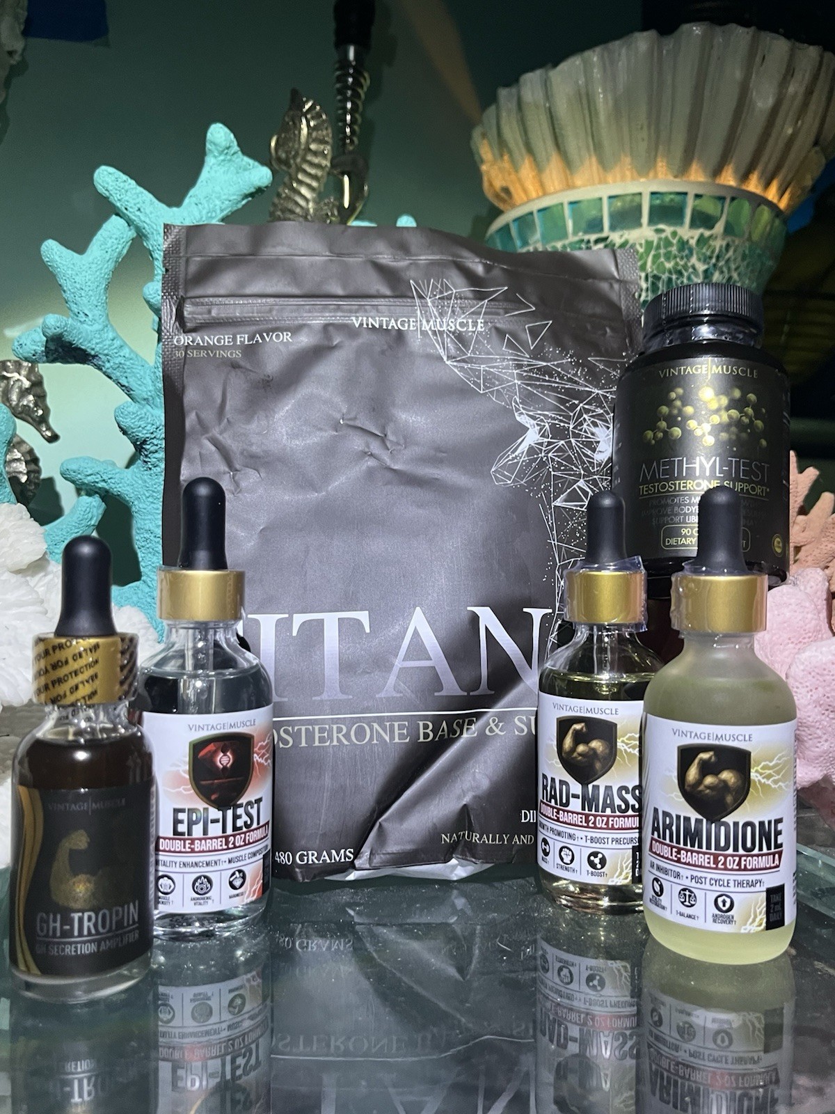 VM 💪Cycle🔁Bundle Deal:4&5DHEA:Rad,🧪Epi Test,GH Tropin, Pct W/Titan Test Base