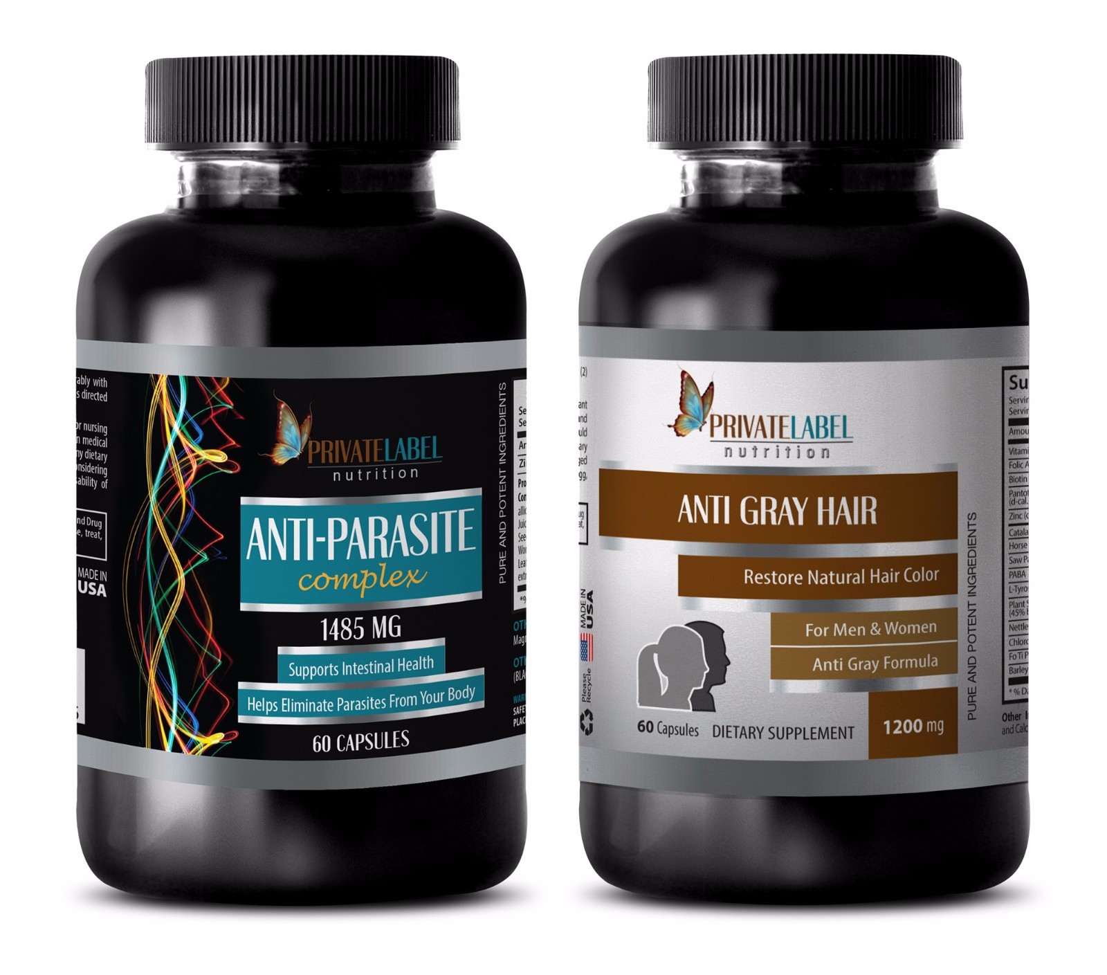 Anti-aging men – ANTI PARASITE – GRAY HAIR COMBO – immune system support