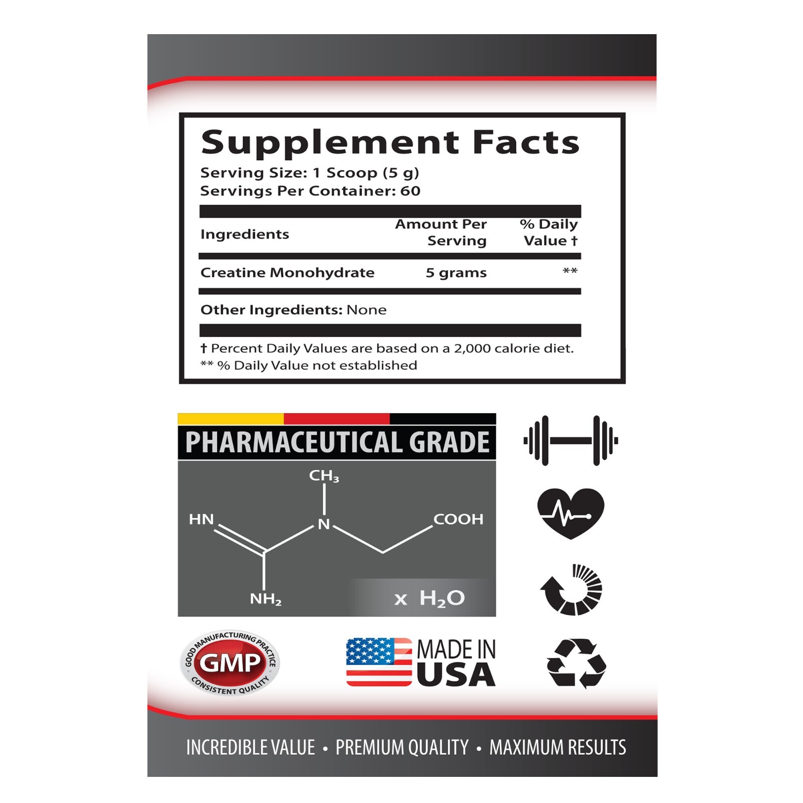 Anabolic halo CREATINE STRENGTH & MASS 300 g Enhances brain function 3B