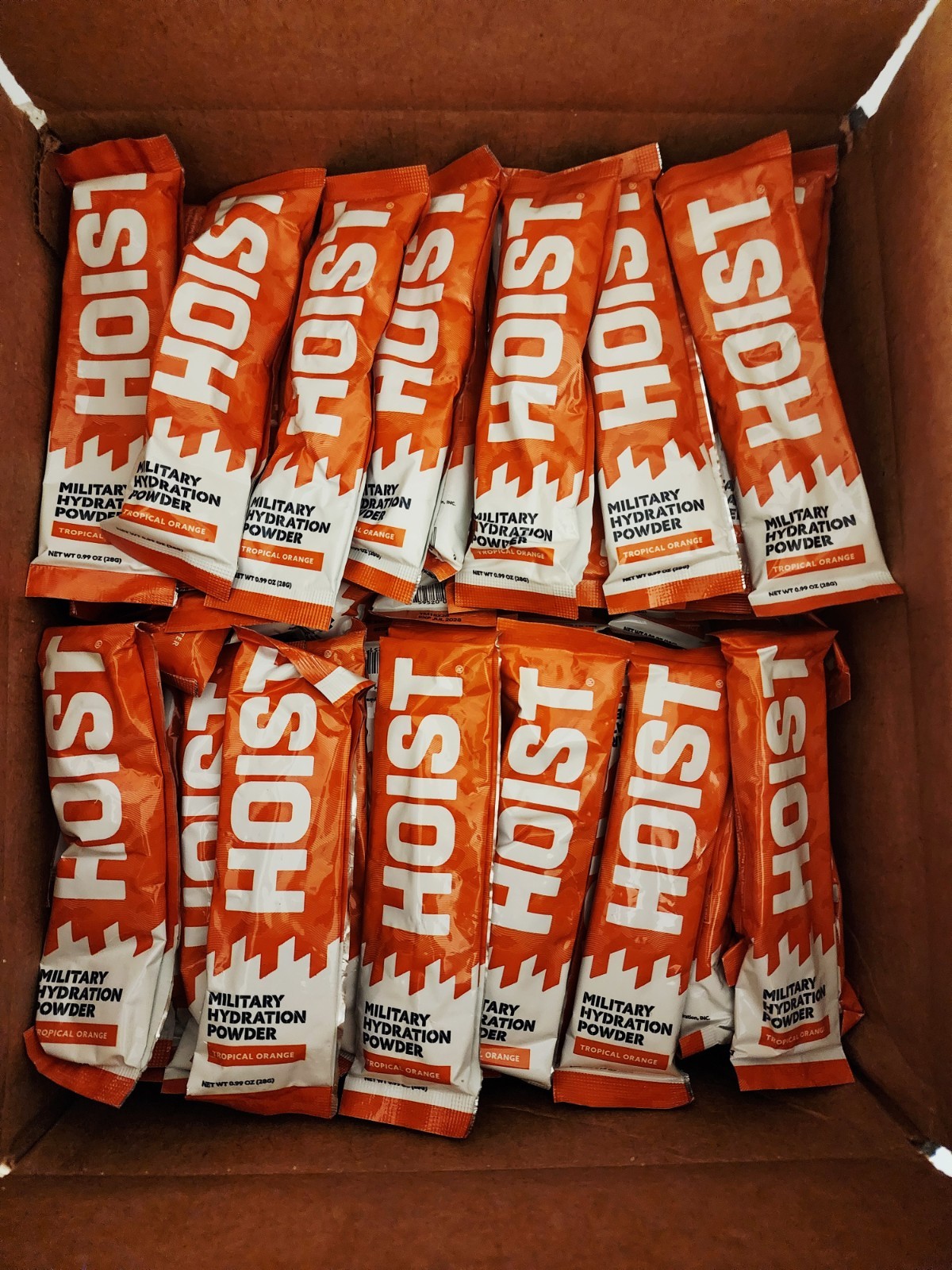 Hoist Military Hydration Electrolyte Powder Sticks 12, 24, 36, 48, or 100 pack