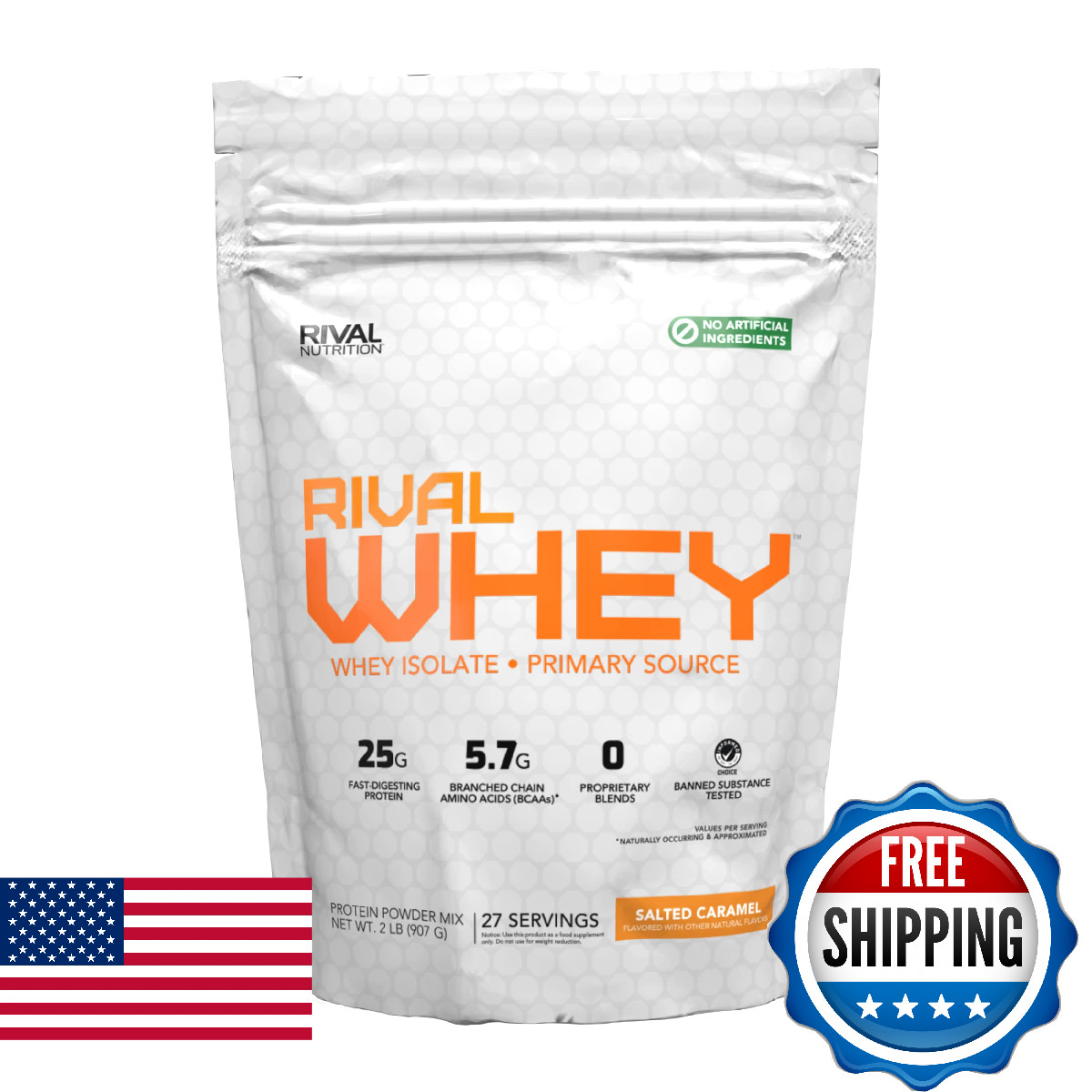 Naturally Flavored Rival Whey Salted Caramel 2lb