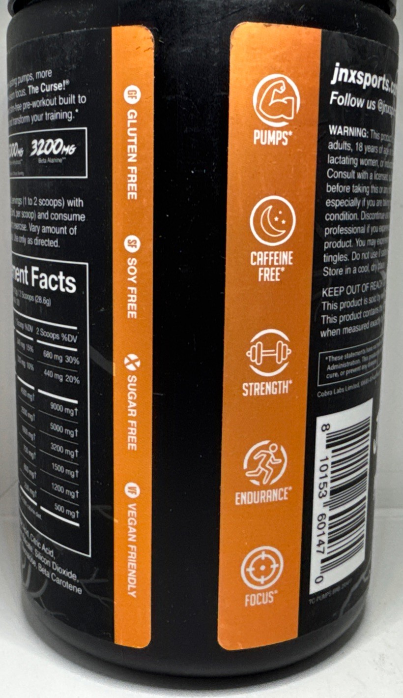 Stim-Free Pump Pre-Workout 572 g Peach Mango Exp 05/2028-Brand New-US Seller