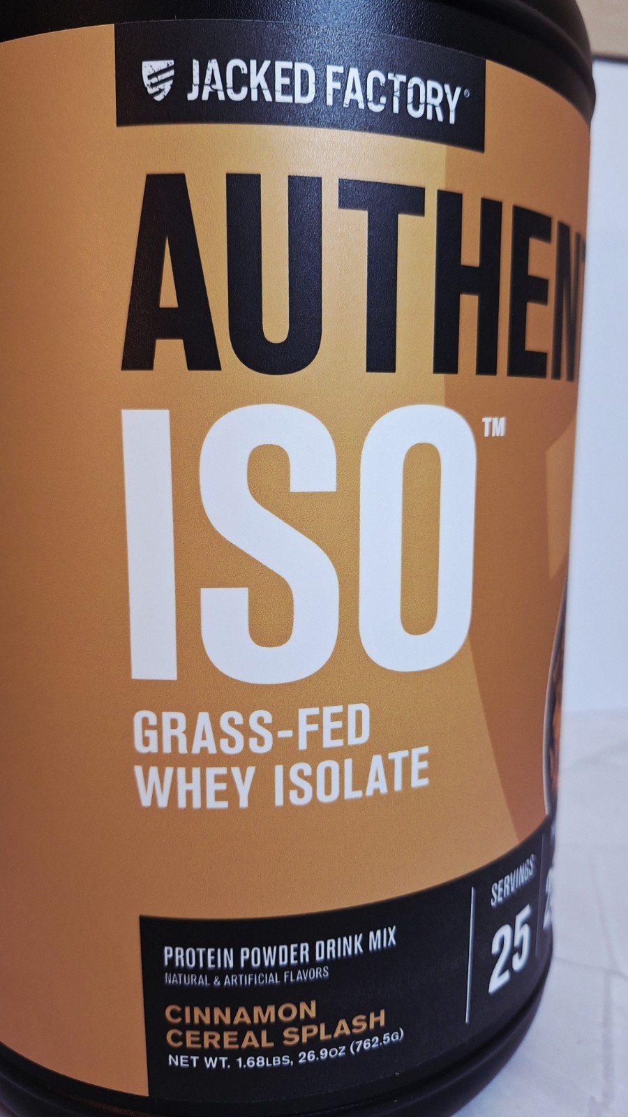 Jacked Factory Grass-fed ISO Cinnamon Cereal, 25 Serv, 25g Protein, 04/2027✨️
