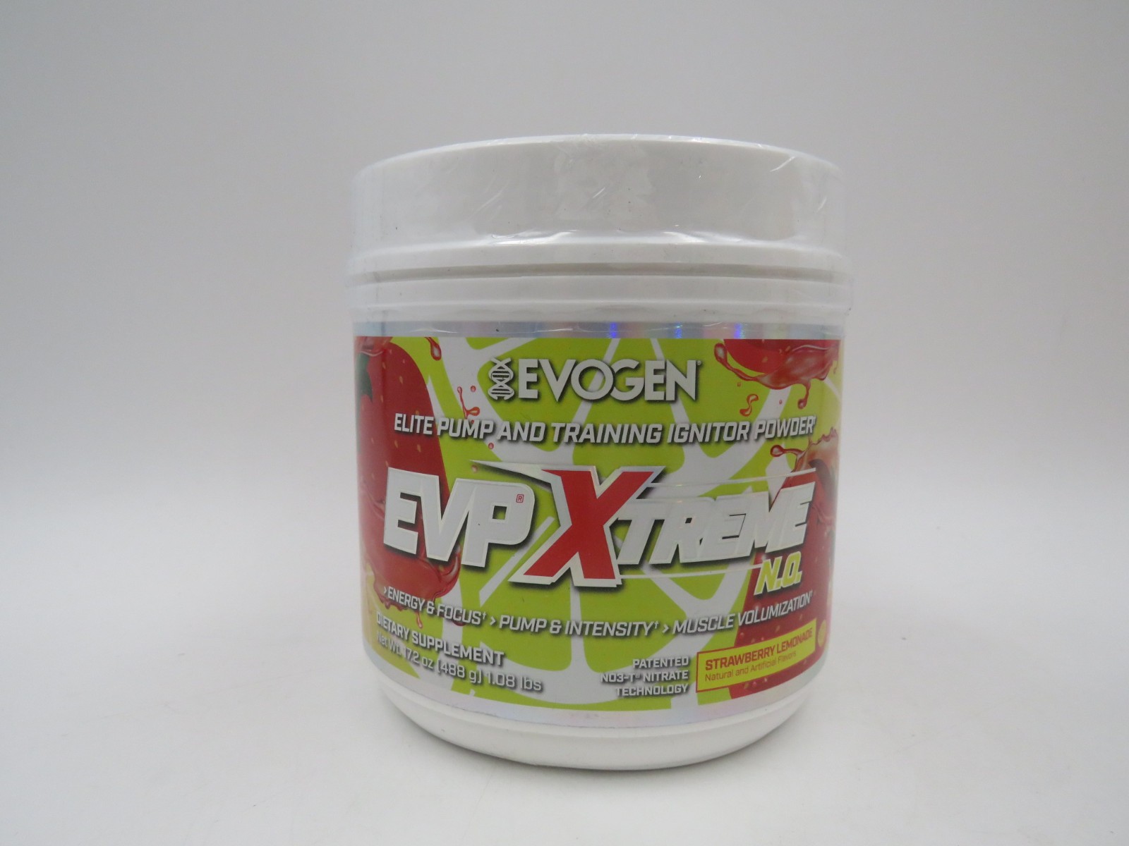 Evogen EVP Xtreme NO Pre Workout Powder Strawberry Lemonade 40 Ser EXP 01/28