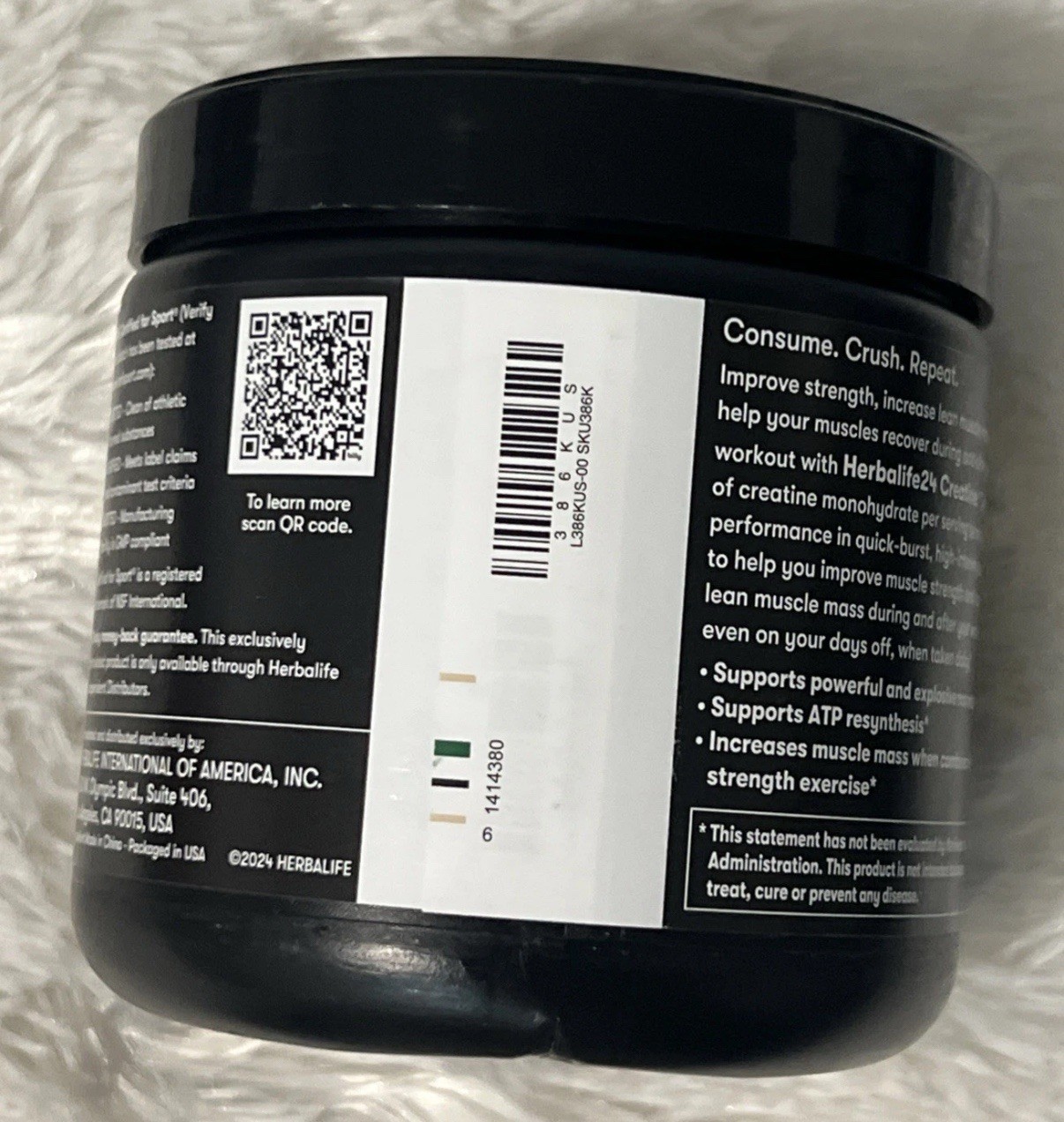 Herbalife Creatine Monohydrate 5.3oz Unflavored to Support Muscle Ex 2/27