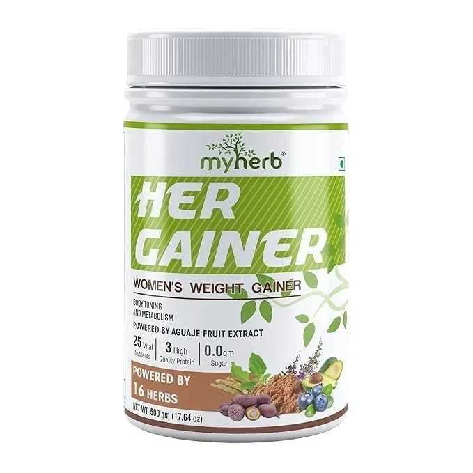 MYHERB Women’s Weight Gainer 500 g – Pack of 1 | Herbal Nutrition & Support