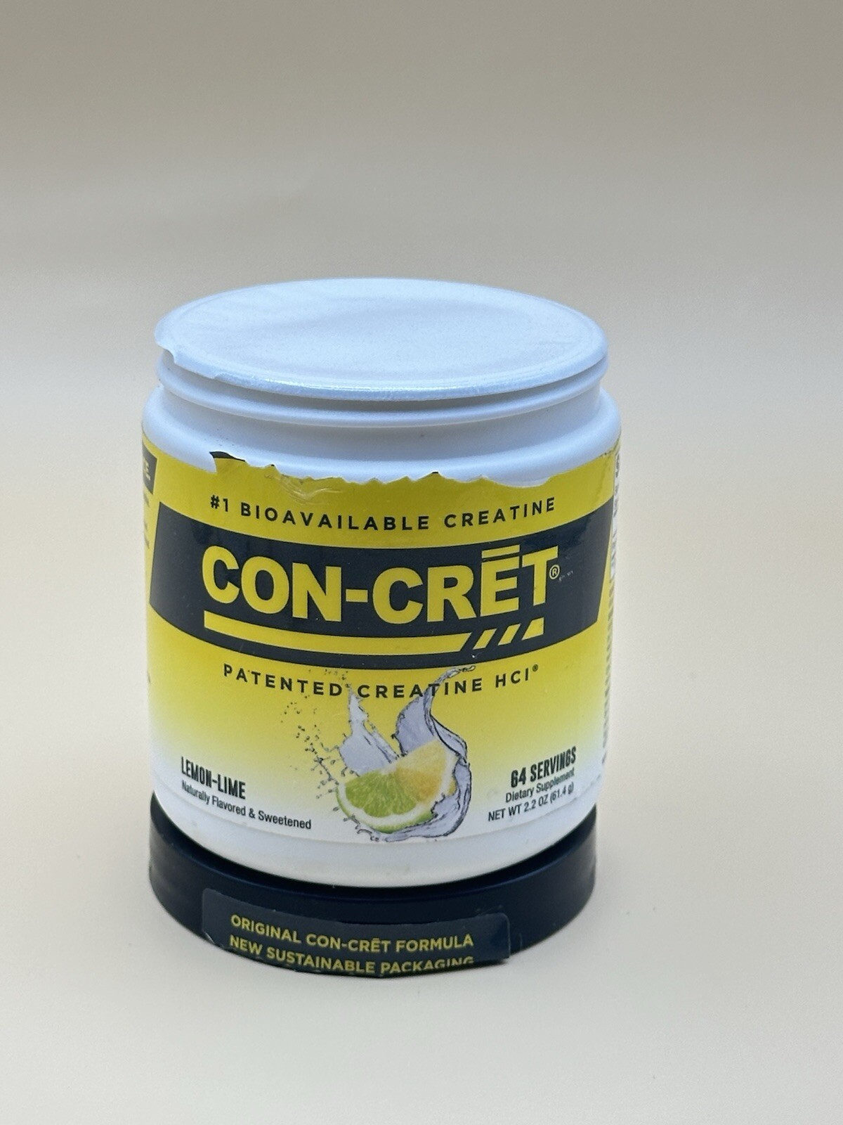 CON-CRET Patented Creatine HCl Powder, Lemon-Lime Stimulant-Free Workout Support