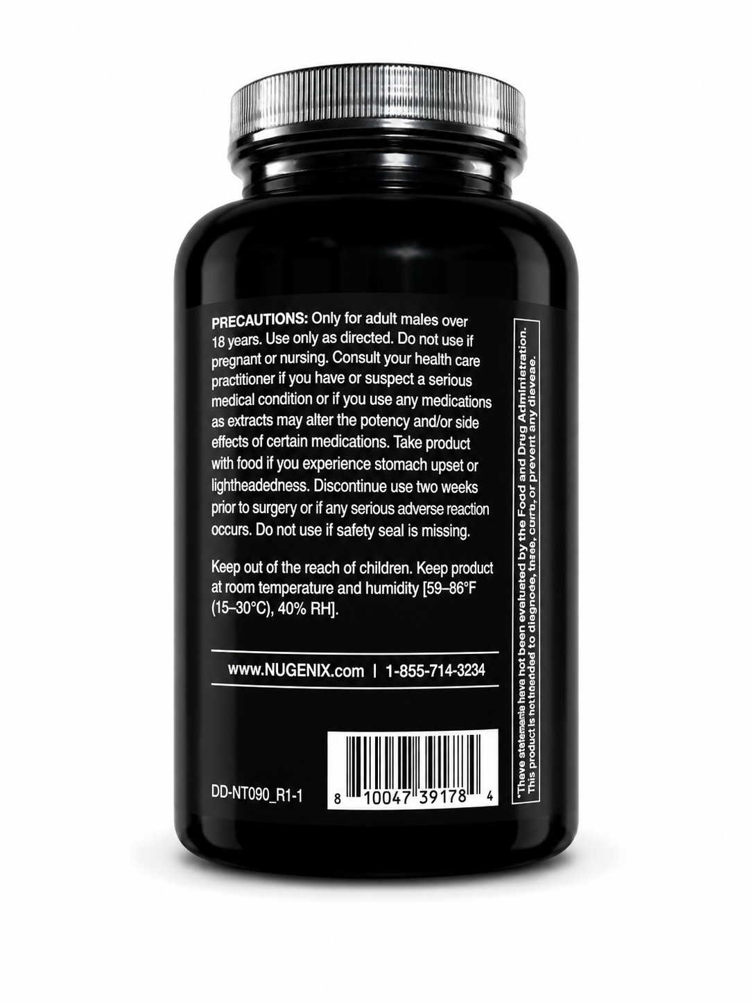 Nugenix Total-T Testosterone Booster B6 B12 Zinc L-Citrulline Boron 90 Caps