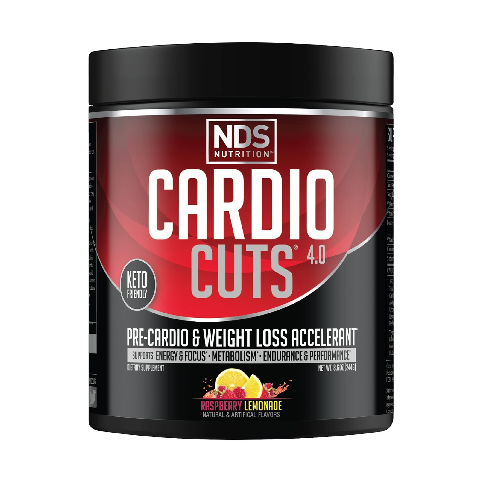 NDS Nutrition Cardio Cuts 4.0 – Raspberry Lemonade – 8.6 oz.