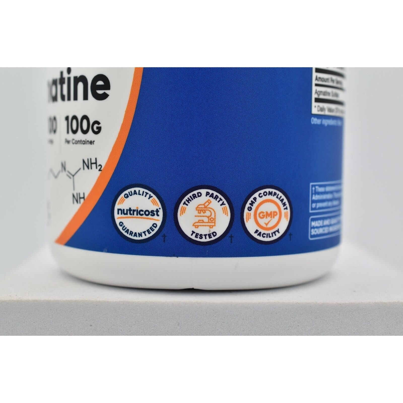 Nutricost Agmatine 100 Grams 100 Servings of 100g Pure Unflavored Sealed 09/2026