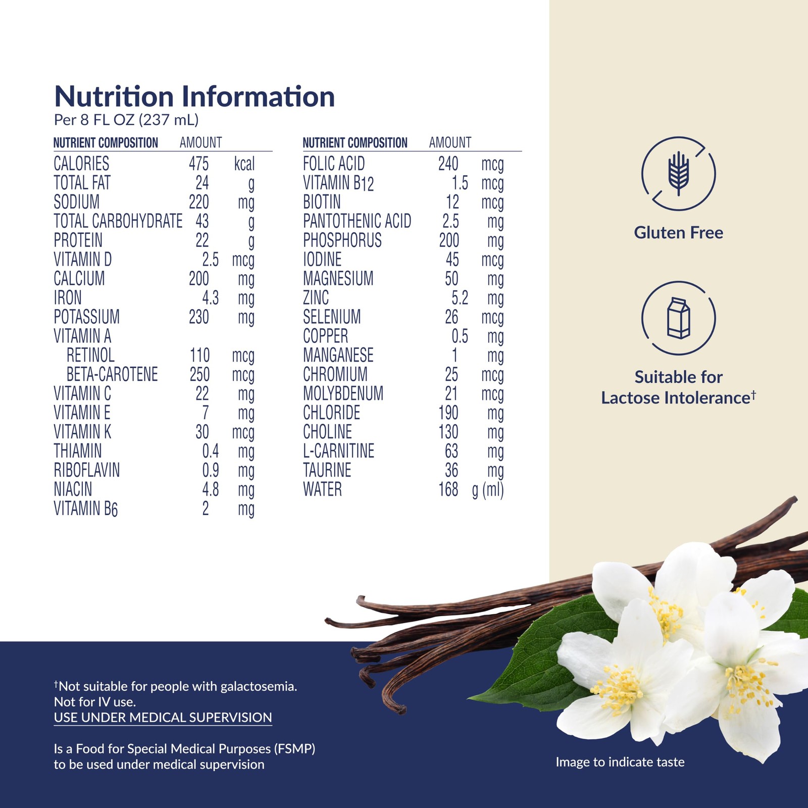 NOVASOURCE Renal Vanilla, Nutritionally 8 Fl Oz (Pack of 24), Off White