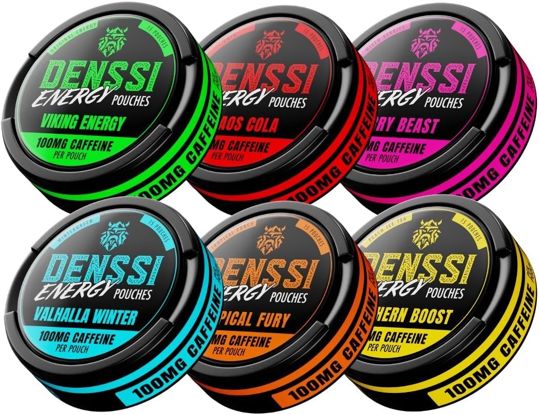 Energy Pouches – Fast-Acting Caffeine + Nootropic Boost – Sugar-Free, Tobacco…