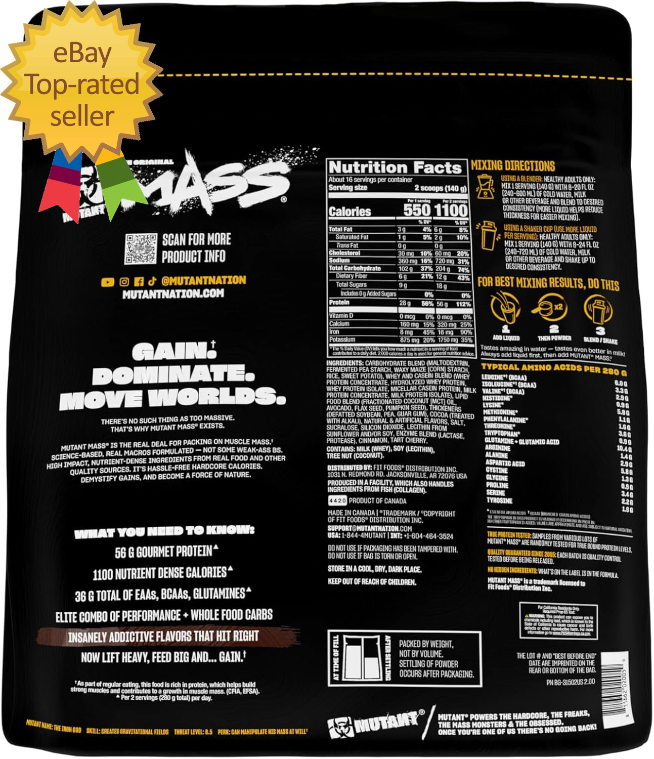 Mass | Weight Mass Gainer Protein Powder – High Calorie Protein Powder