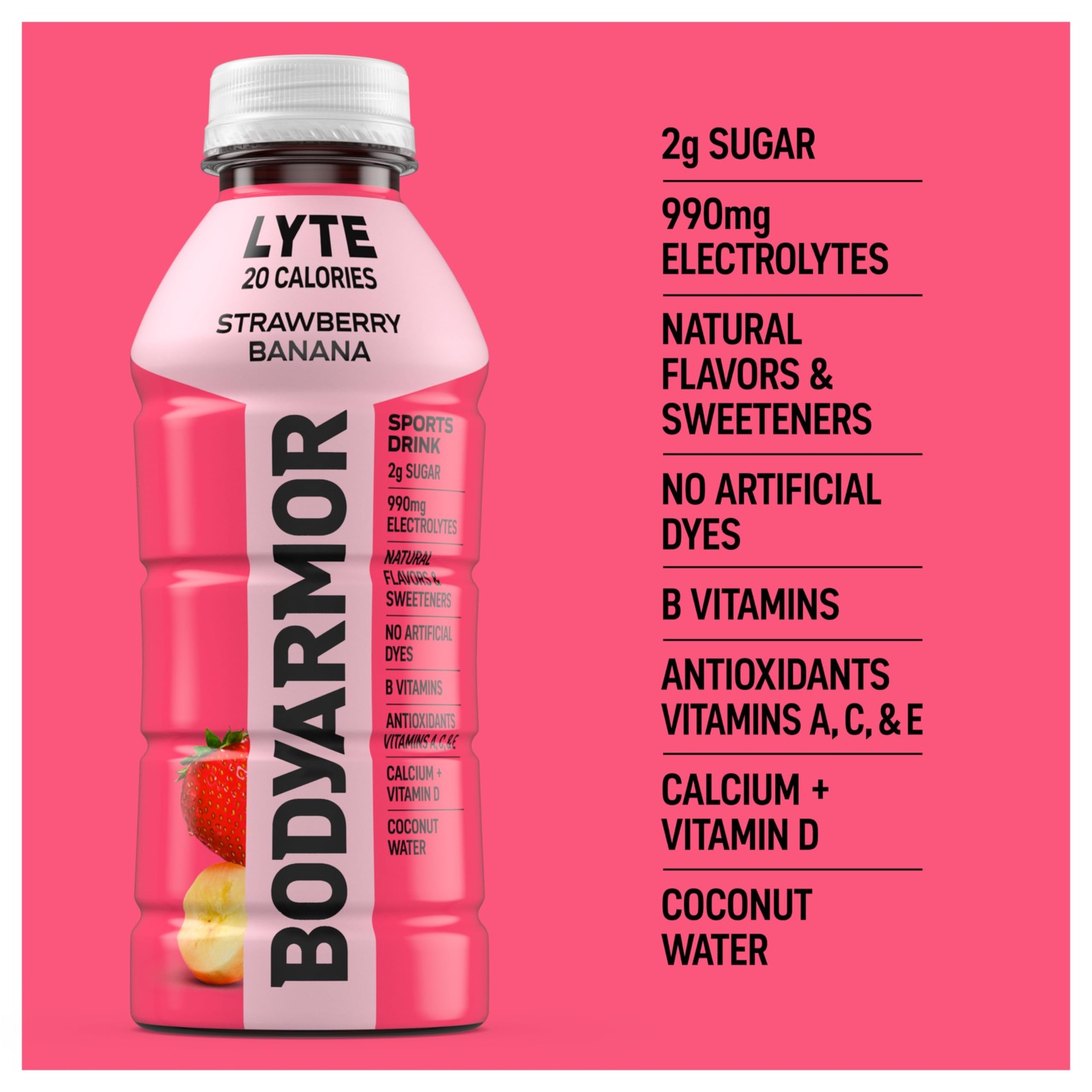 BODYARMOR Lyte Sports Drink Low-Calorie Beverage, 16 Ounce (Pack of 12)