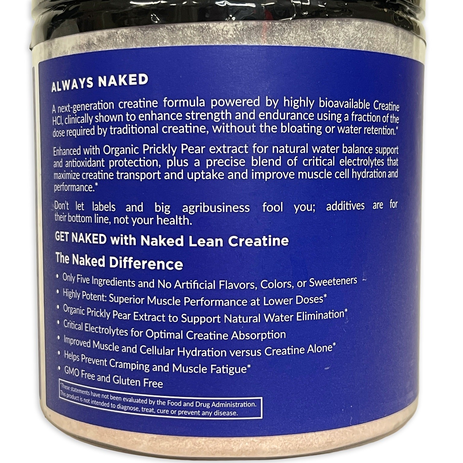 NAKED Lean Creatine HCI Powder New $35 Unflavored 232 Grams 100 Servings Sealed