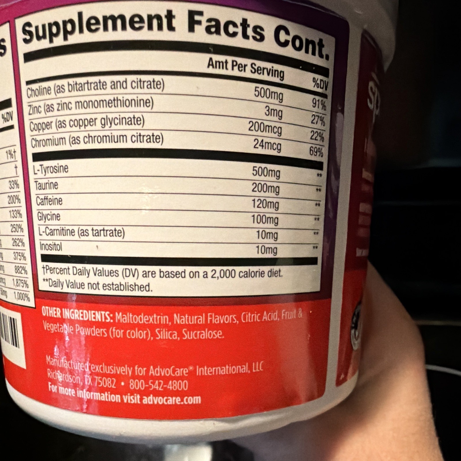 LOT OF 5 AdvoCare Spark Cranberry Apple Spice Energy Powder, 42 Servings