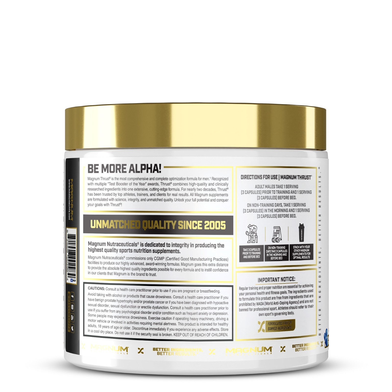 Magnum Nutraceuticals Thrust 120 Caps T Therapy