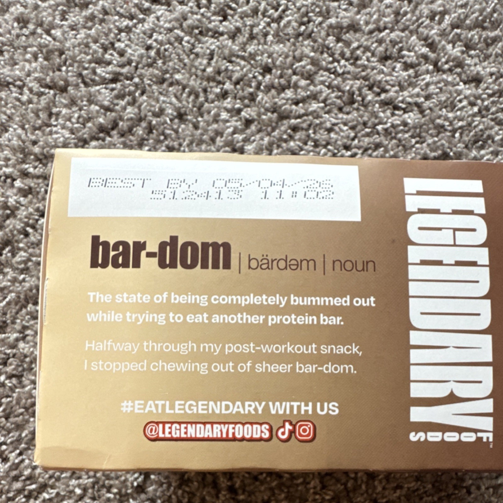 Legendary Foods Double Chocolate Protein Pastry 22g Protein Gluten-Free
