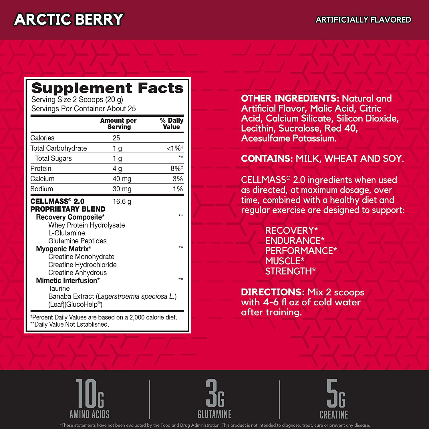 BSN CELLMASS 2.0 ARCTIC BERRY 1.09LB