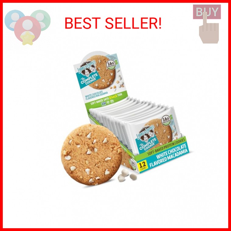 Lenny & Larry’s Protein Cookie, White Chocolate Macadamia – High Protein Snacks